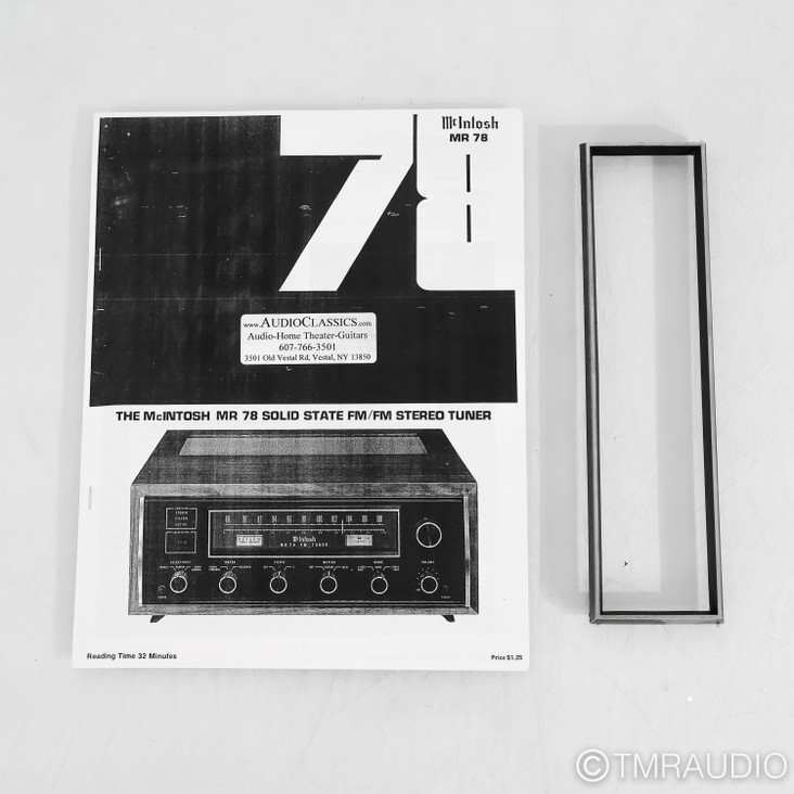 McIntosh MR78 Vintage FM Tuner