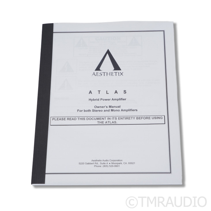 Aesthetix Atlas Stereo Eclipse Hybrid Amplifier