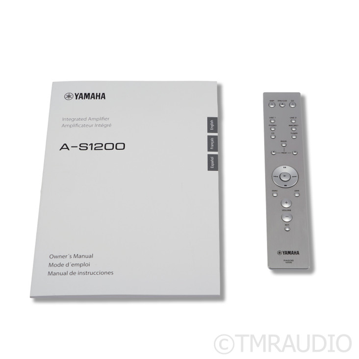 Yamaha A-S1200 Stereo Integrated Amplifier; MM & MC Phono; Silver