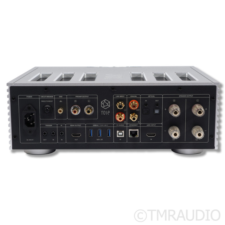 HiFi Rose RS520 Stereo Streaming Integrated Amplifier; Silver