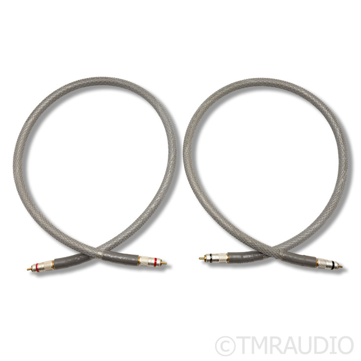 Acoustic Zen Silver Reference II RCA Cables; 1m Pair Interconnects