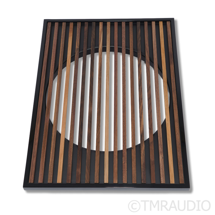 REL S/550 Premium Wood Grille; Black/Walnut (Open Box)
