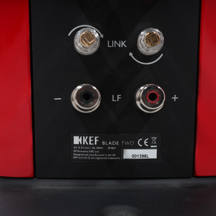 KEF Blade Two Floorstanding Speakers; Red Pair