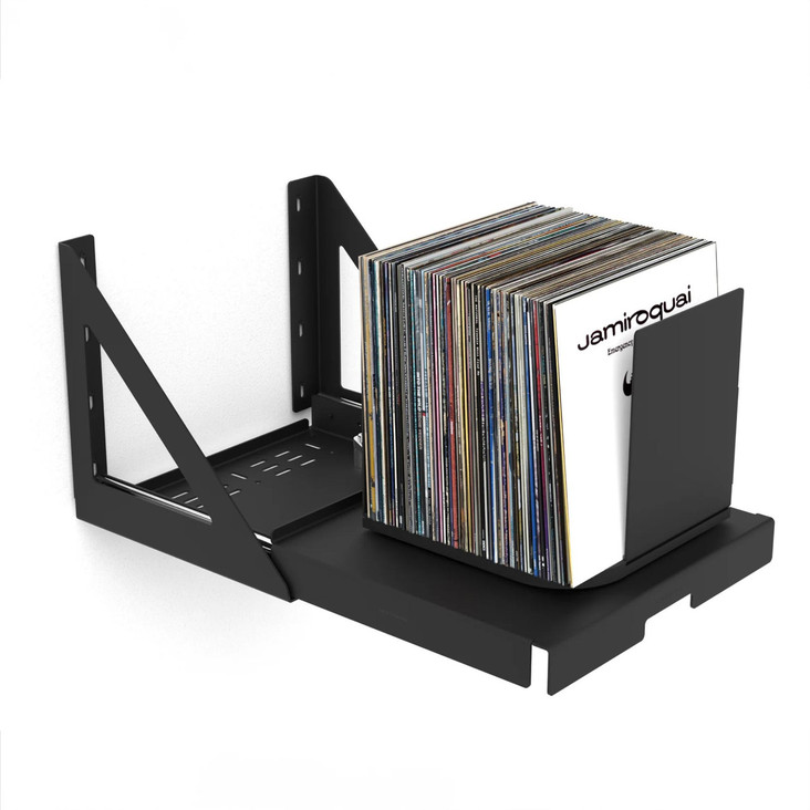 Toneoptic rpm Rotating Vinyl Record Storage & Display; Black (Closeout)