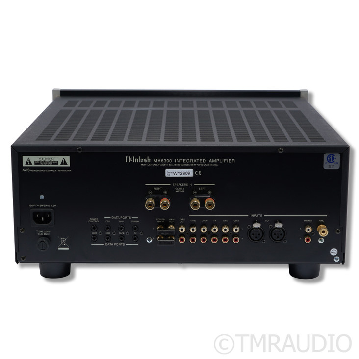McIntosh MA6300 Stereo Integrated Amplifier; MM Phono