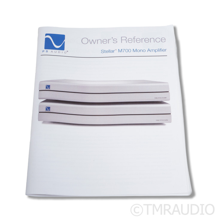 PS Audio Stellar M700 Power Amplifier; Black Pair