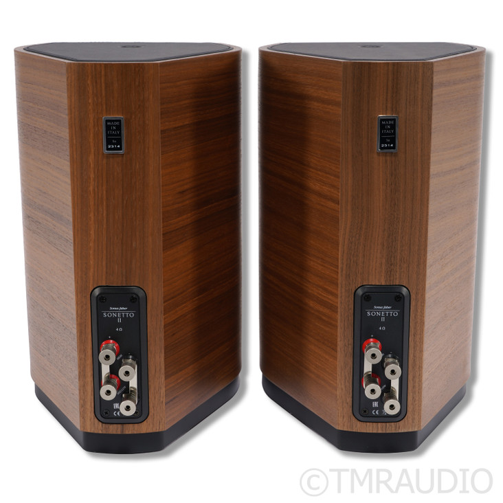 Sonus Faber Sonetto II Bookshelf Speakers; Walnut Pair