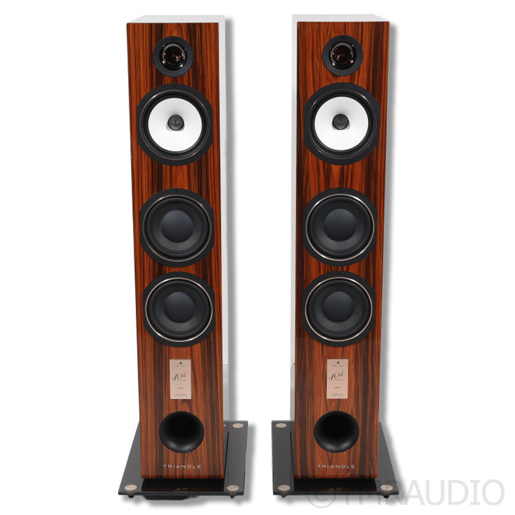 Triangle Esprit Antal 40th Floorstanding Speakers; Golden Oak Pair