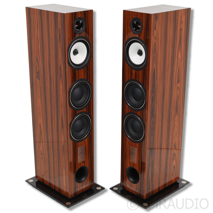 Triangle Esprit Antal 40th Floorstanding Speakers; Golden Oak Pair