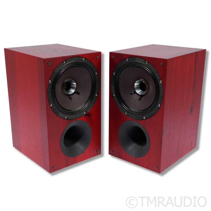 Zu Audio Method Bookshelf Speakers; Ruby Red Hickory Pair