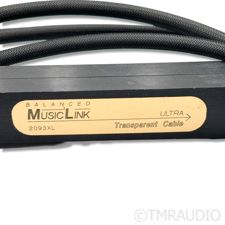 Transparent Audio Balanced MusicLink Ultra XL XLR Cables; 4.5m Pair
