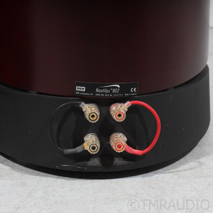 Bowers & Wilkins Nautilus 802 Floorstanding Speakers; Rosewood Pair