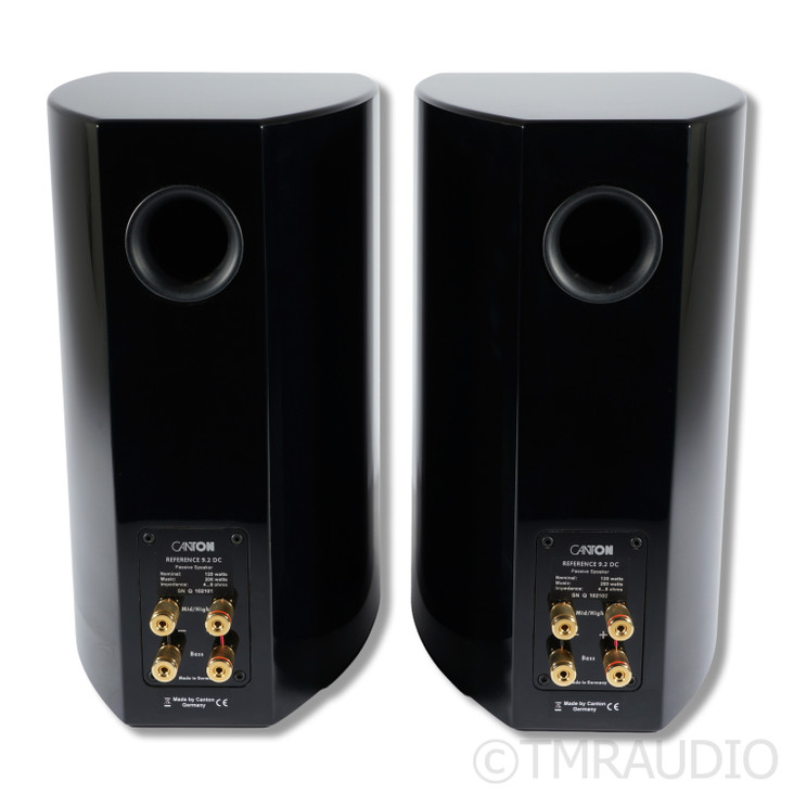 Canton Reference 9.2 DC Bookshelf Speakers; Piano Black Pair