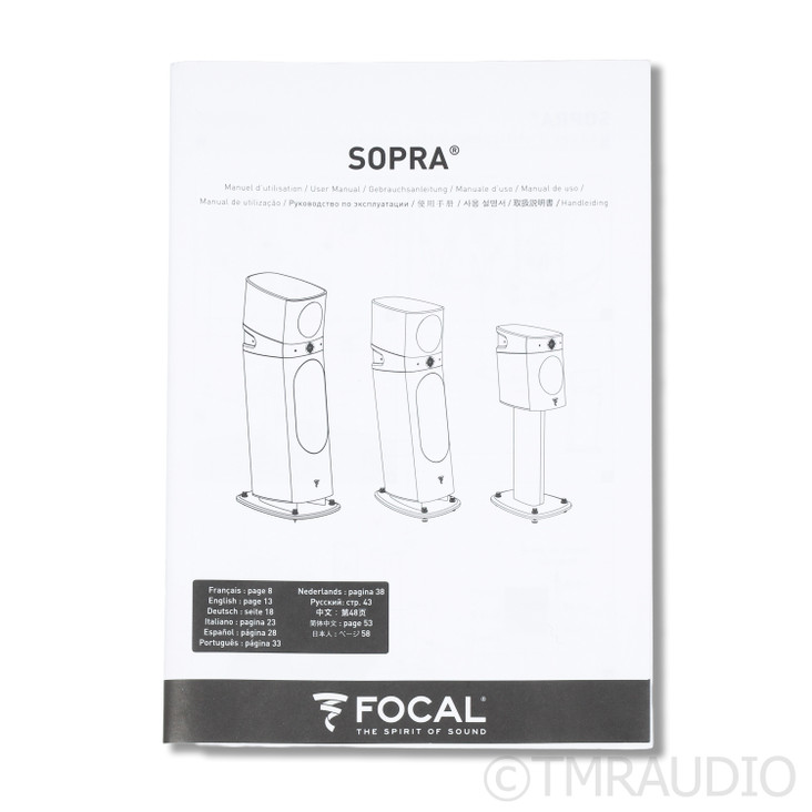 Focal Sopra Center Channel; Audi Blue