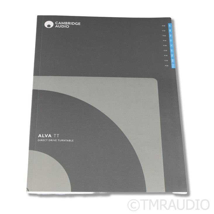 Cambridge Audio Alva TT v1 Direct Drive Turntable; New Dust Cover (No Cartridge)