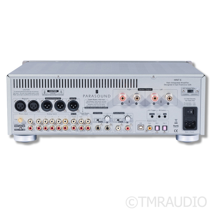 Parasound Halo HINT 6 Stereo Integrated Amplifier; Silver