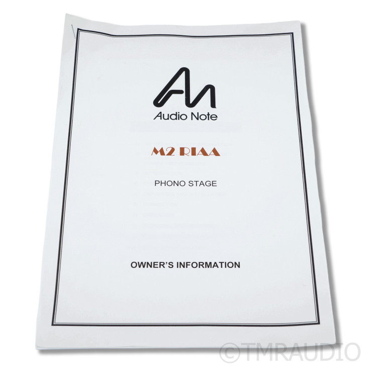 Audio Note M2 RIAA MM Phono Preamplifier