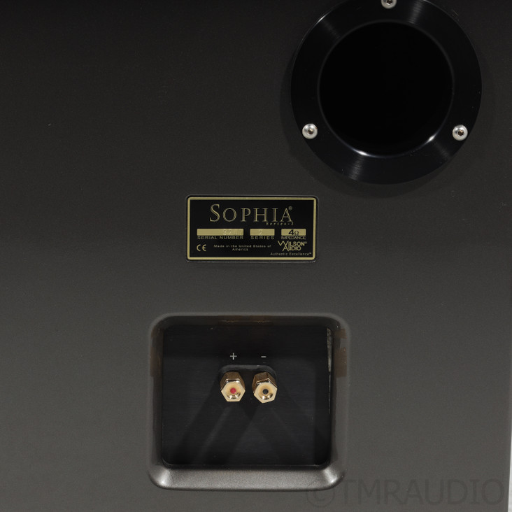 Wilson Audio Sophia 2 Floorstanding Speakers; Galaxy Gray Pair