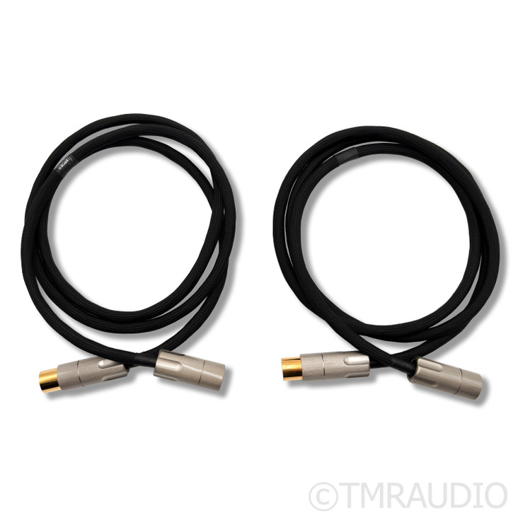 LavriCables Grand 20 Core Silver XLR Cables; 1.5m Pair Balanced Interconnects 