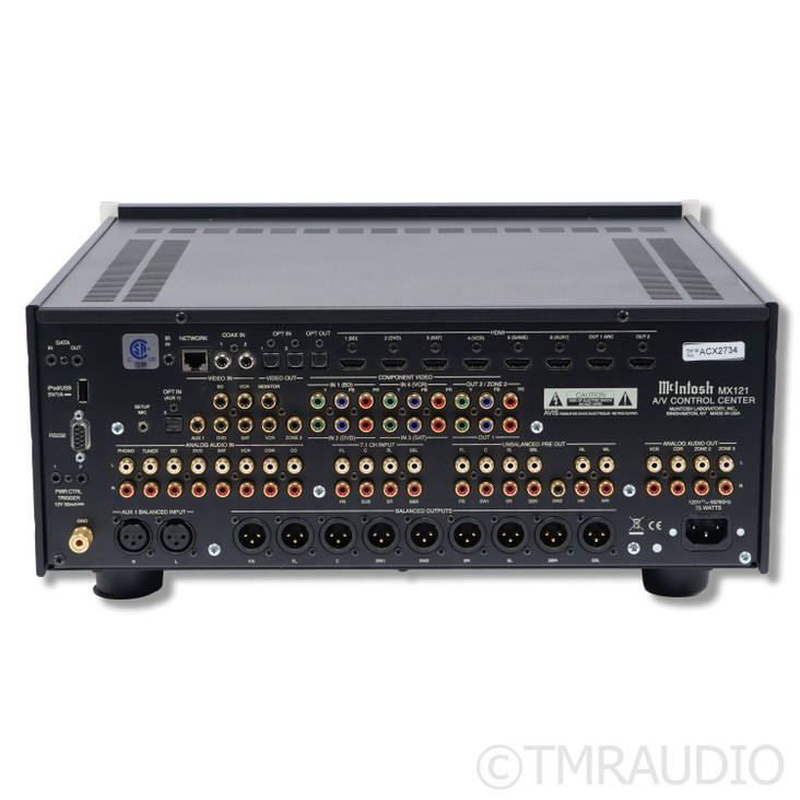 McIntosh MX121 A/V Processor/Preamplifier;  MM Phono