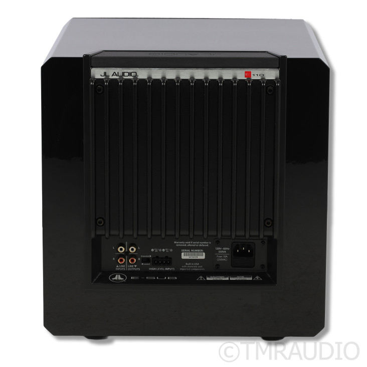 JL Audio E-Sub E-110 10" Powered Subwoofer; Gloss Black