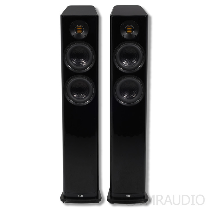 ELAC Vela FS407 Floorstanding Speakers; Black Pair