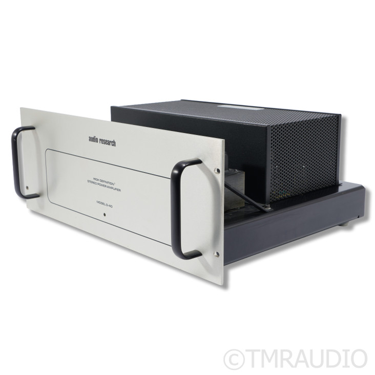 Audio Research D40 Stereo Tube Power Amplifier; Silver