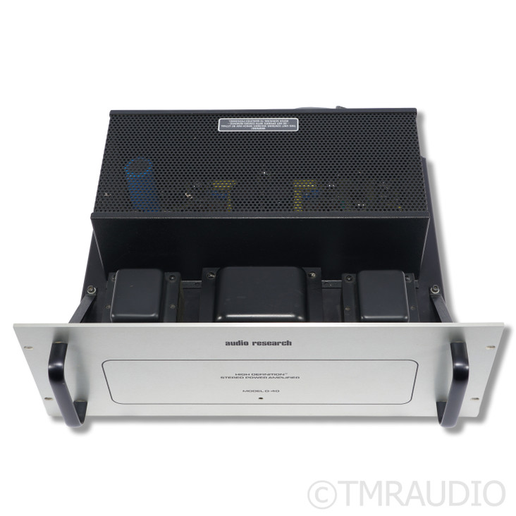 Audio Research D40 Stereo Tube Power Amplifier; Silver