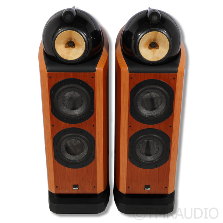 Bowers & Wilkins 802D Floorstanding Speaker w/Gaia I Footers; Cherry Pair