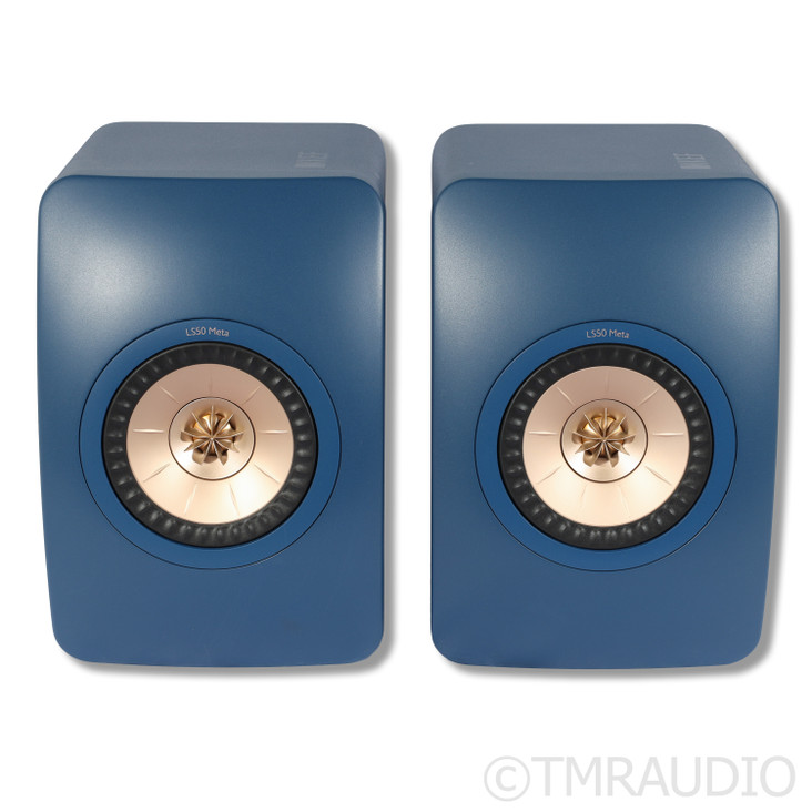 KEF LS50 Meta Bookshelf Speakers; Royal Blue Pair