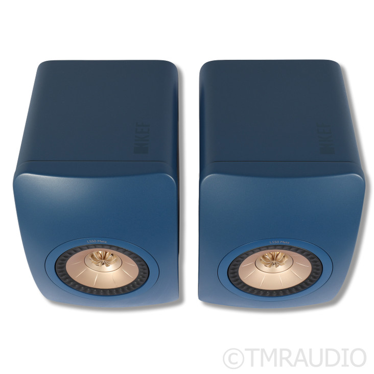 KEF LS50 Meta Bookshelf Speakers; Royal Blue Pair