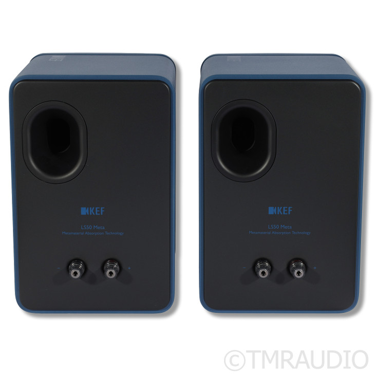KEF LS50 Meta Bookshelf Speakers; Royal Blue Pair