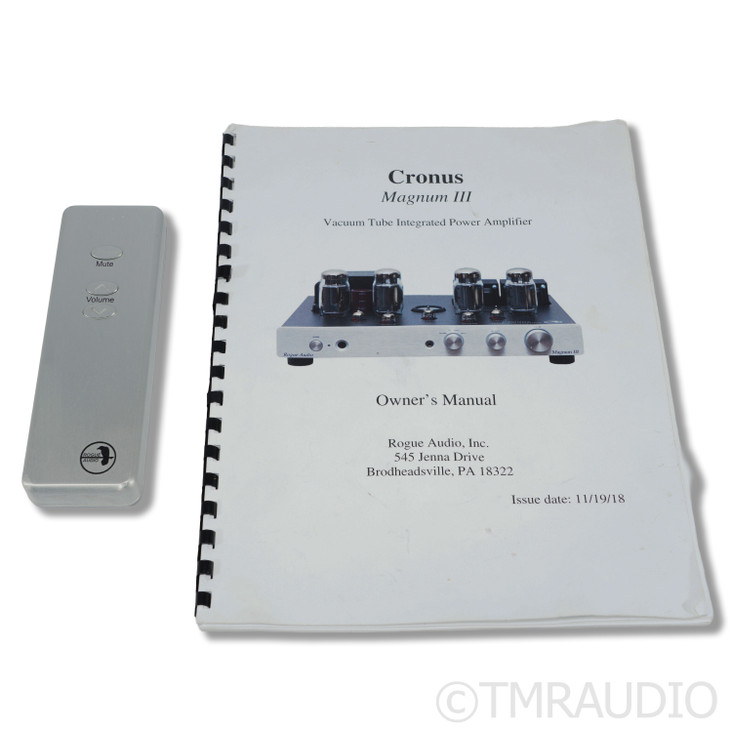 Rogue Audio Cronus Magnum III Tube Integrated Amplifier; MC/MM Phono
