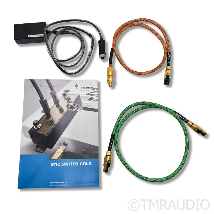 JCAT Telegartner M12 Network Switch w/ Telegartner MFP8 Gold Cables