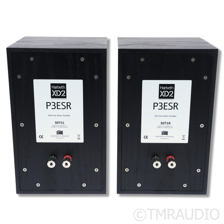 Harbeth P3ESR XD2 Bookshelf Speakers, Black Pair (Open Box)