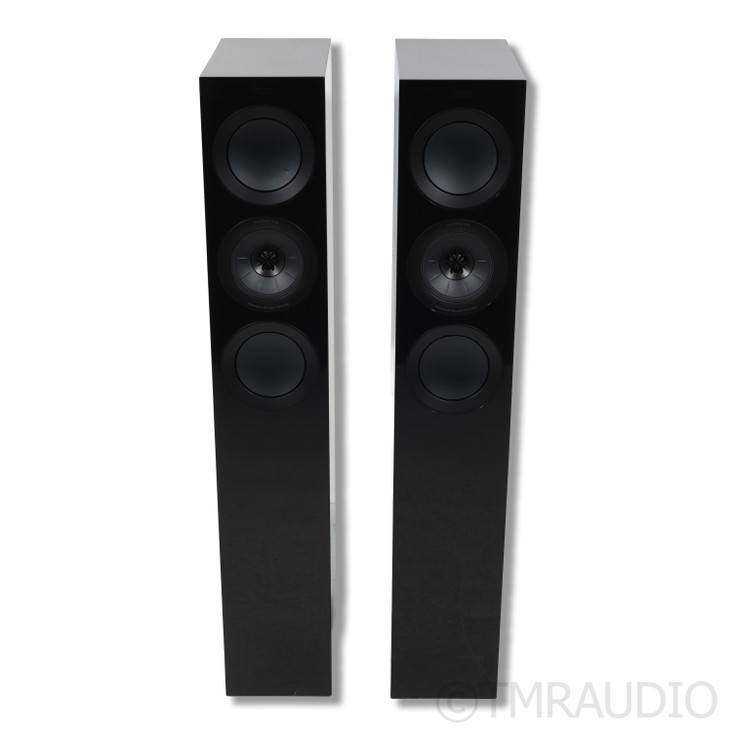 KEF R5 Meta Floorstanding Speakers; Black Pair