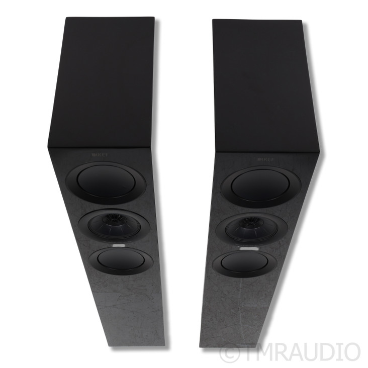 KEF R5 Meta Floorstanding Speakers; Black Pair