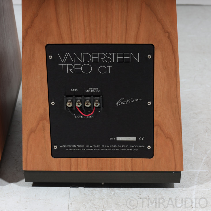 Vandersteen Treo CT Floorstanding Speakers; Cherry Pair