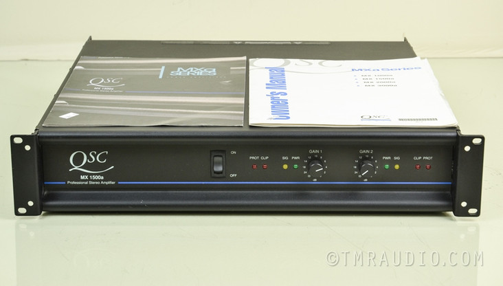 QSC Audio MX-1500a Professional Stereo Power Amplifier