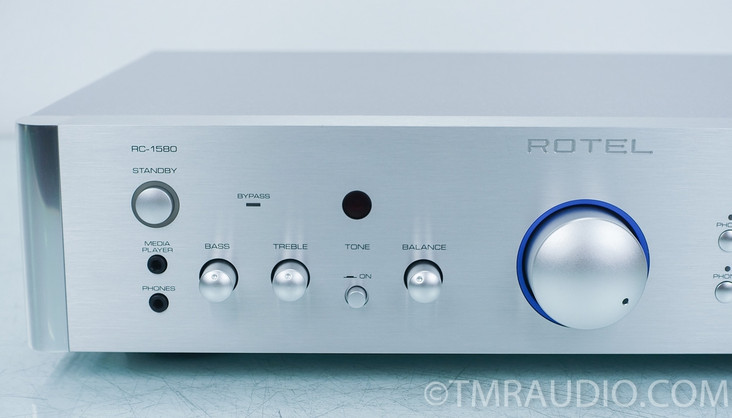 Rotel RC-1580 Stereo Preamplifier; MM MC Phono; Remote