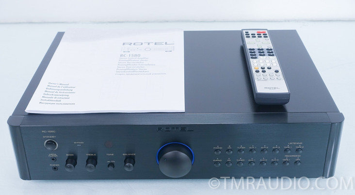 Rotel RC-1580 Stereo Preamplifier; MM MC Phono; Remote