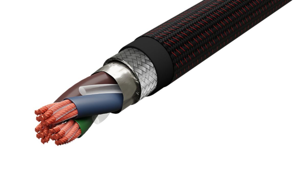 Clarus Crimson MkII High Current Power Cable cross section, internal geometry