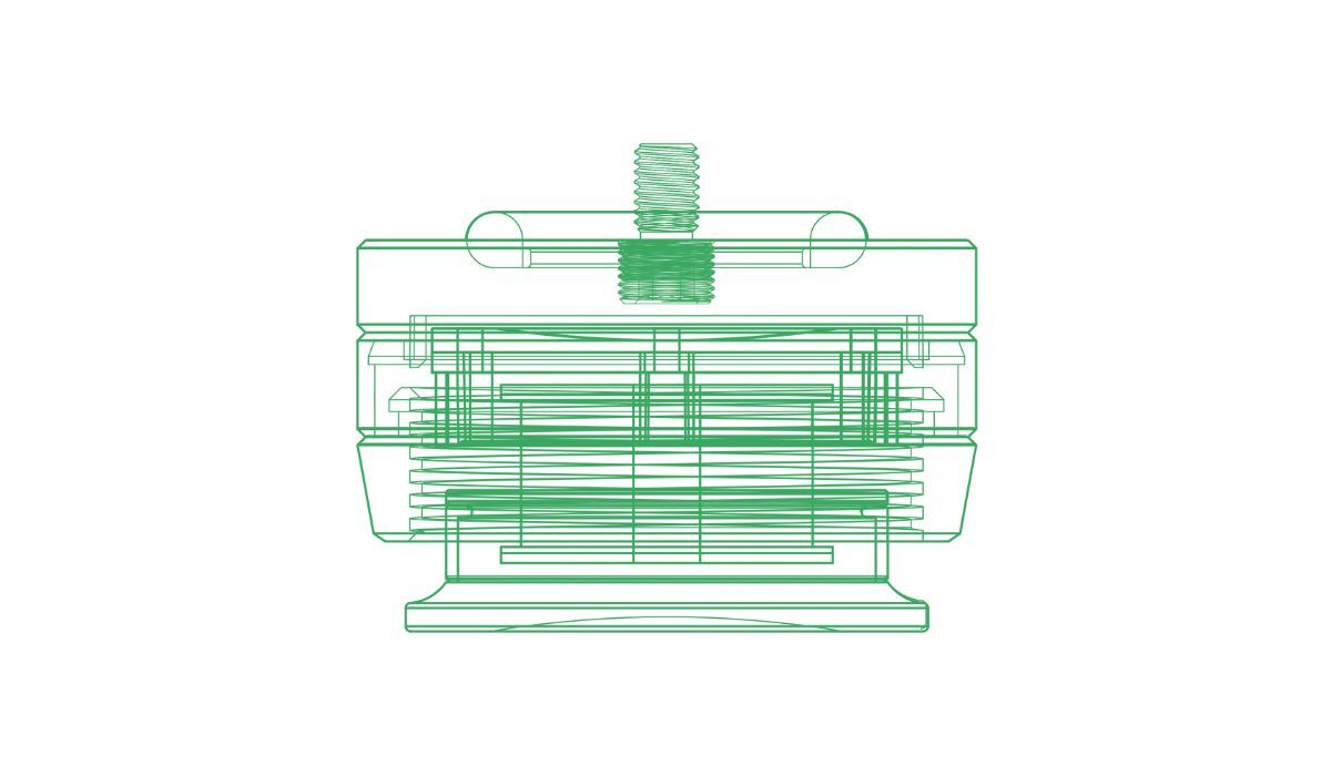 IsoAcoustics Gaia I Neo Isolator design schematic