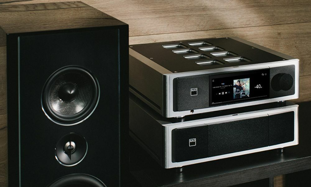 The NAD M66 Preamp with high resolution network streamer on BluOS