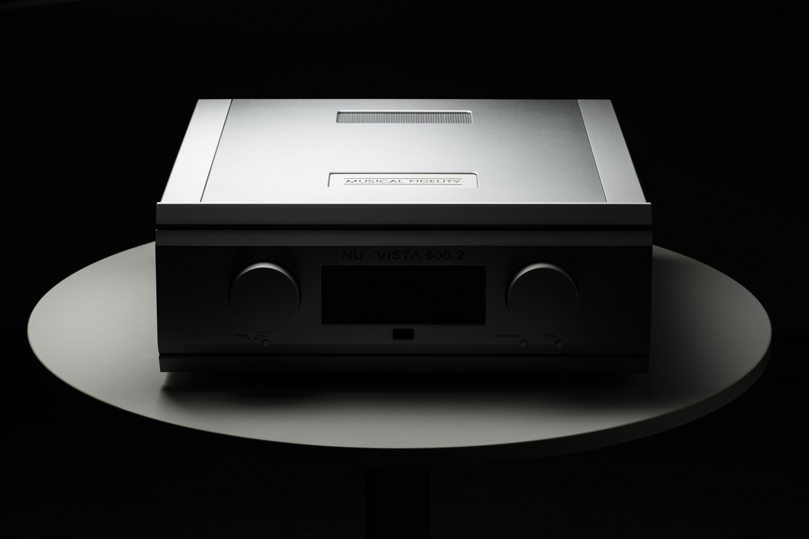 Musical Fidelity Nu-Vista 600.2 integrated amplifier hero shot on table