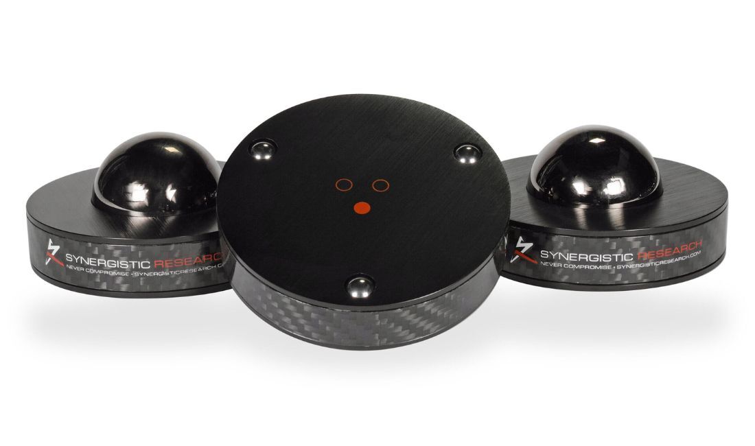 Synergistic Research MiG SRX Mechanical Interface Grounding Footers, Set of 3 in "ambient" configuration