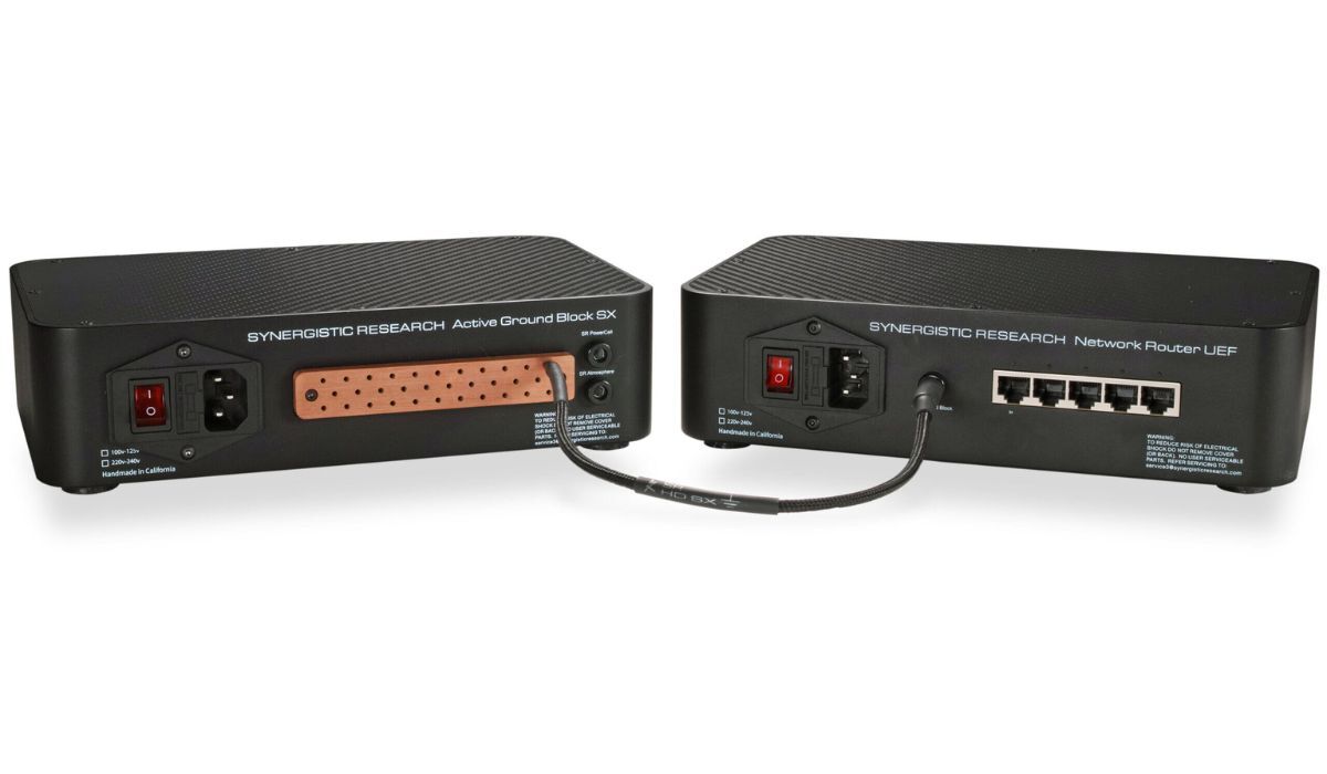 Synergistic Research Network Router UEF with optional SX active ground block