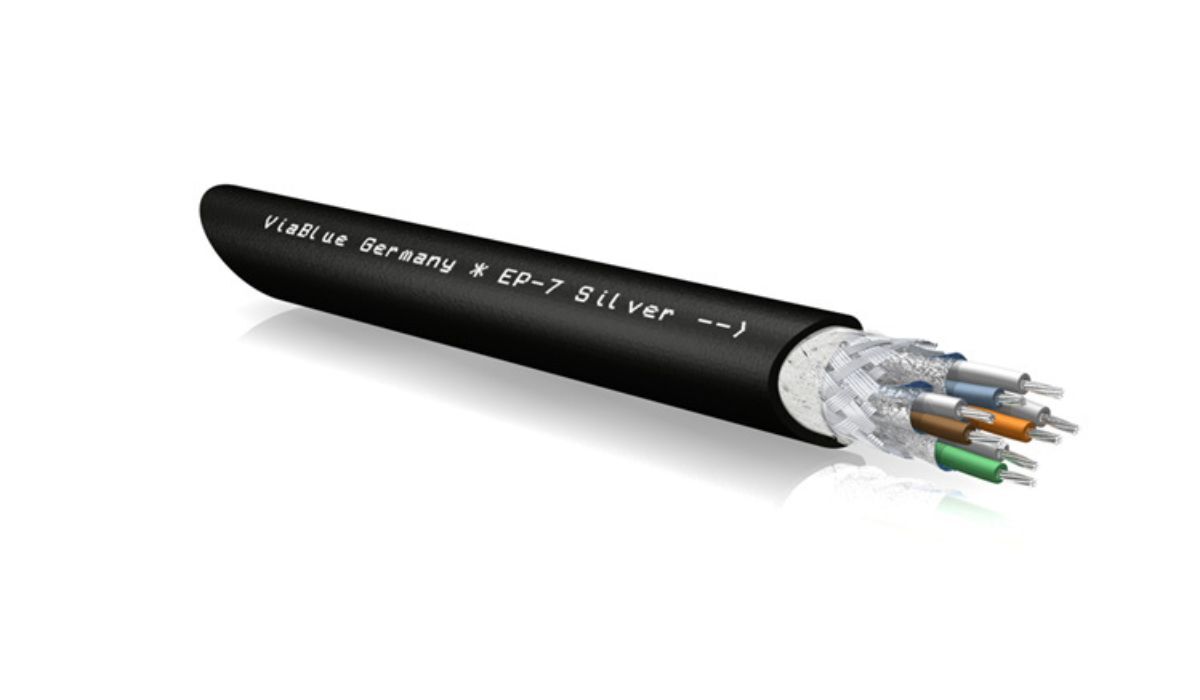 VIABLUE EP-7 Ethernet Cable expanded view, internal makeup of the cabling