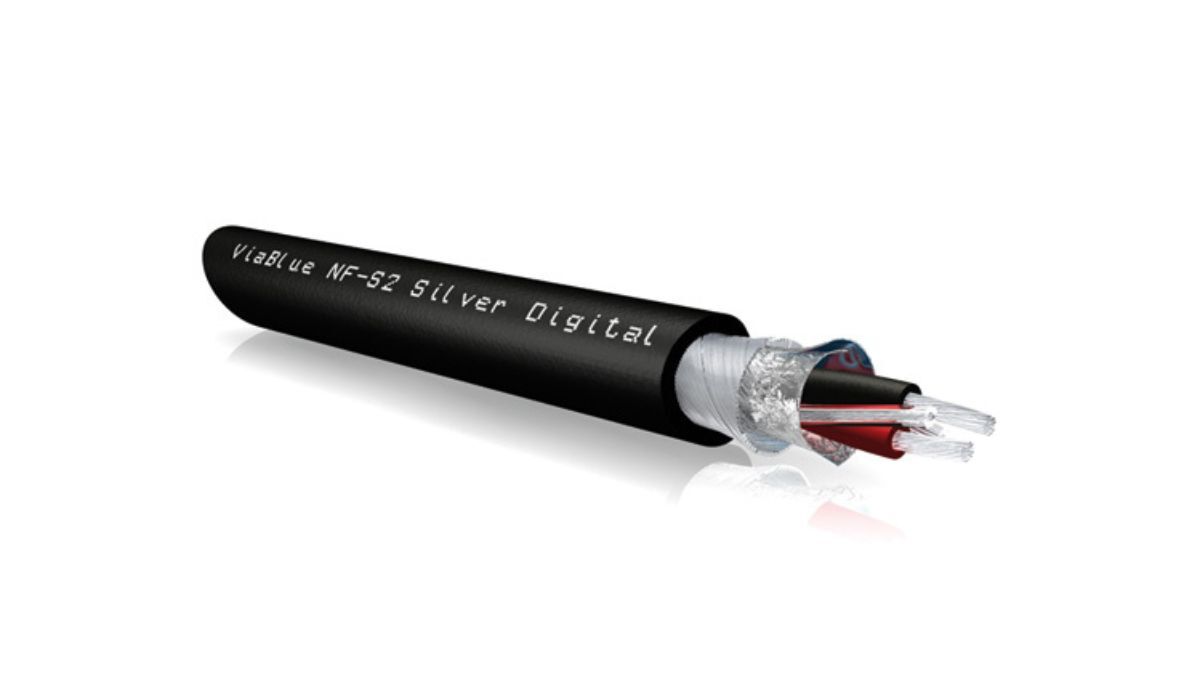 VIABLUE NF-S2 110 Ohm Digital XLR Cable expanded view, internal cabling and geometry