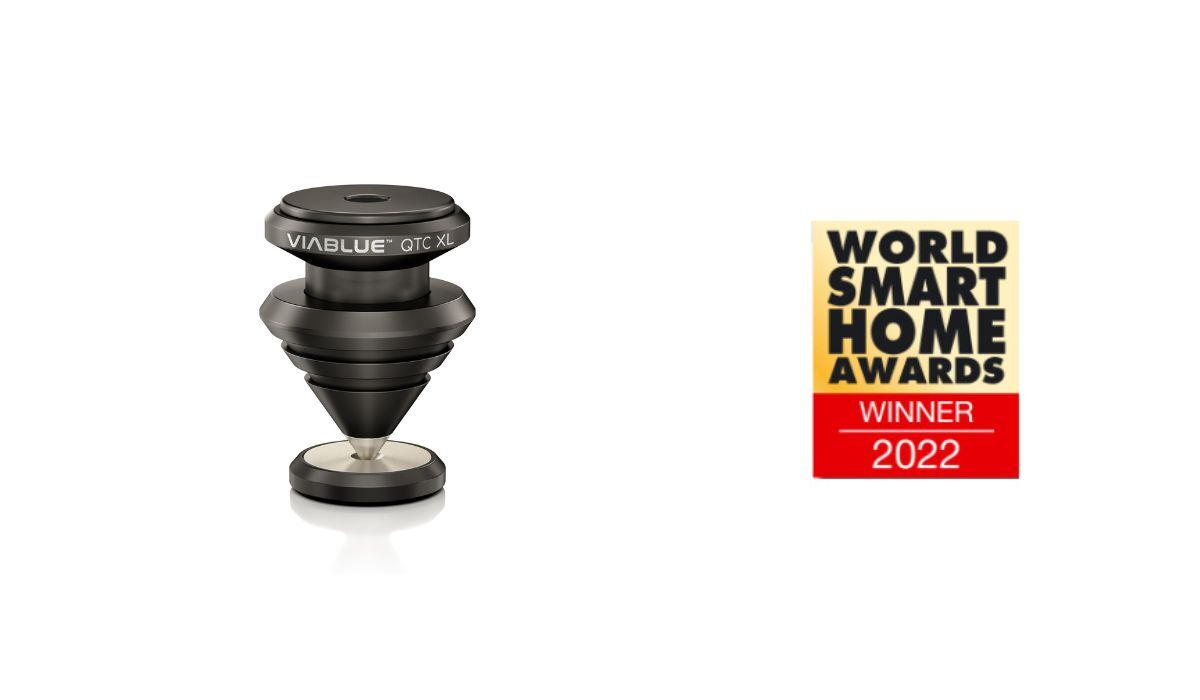 VIABLUE QTC XL Spike, Black Finish with world smart home award icon